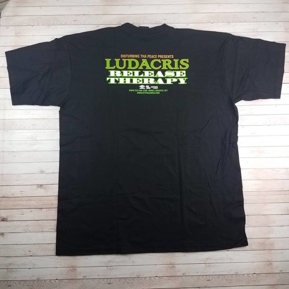 Vintage 2000s Ludacris Pharrell Money Maker Release Therapy DTP Def Jam Rap Tee - Picture 4 of 7